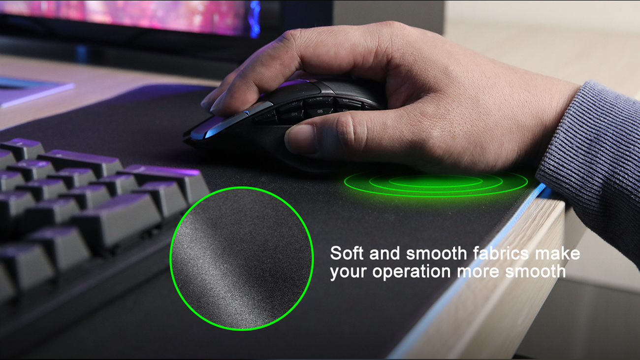 Vetroo MP800 RGB Gaming Mouse Pad